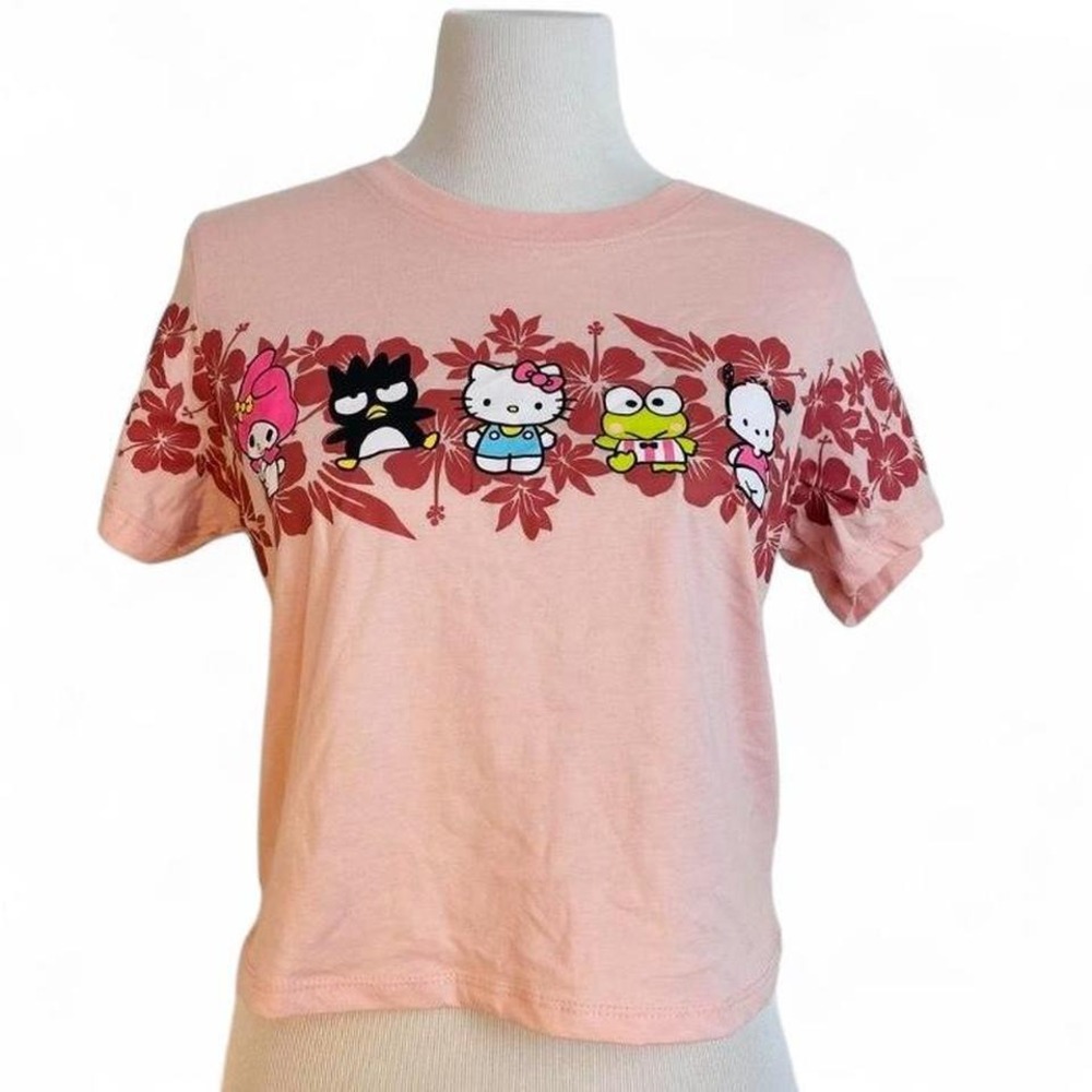 Pink Sanrio Hello Kitty crop top shirt
